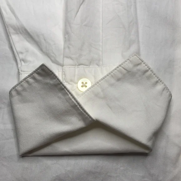 Eddie Bauer Women’s Button Front, French Cuff Cotton Poplin Shirt - Picture 4 of 8